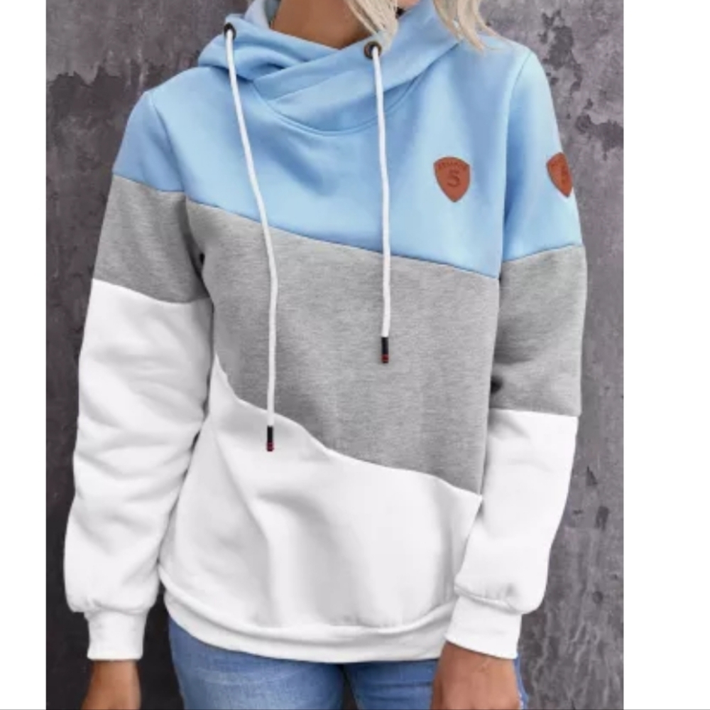 Cowl Neck Pullover Hoodie